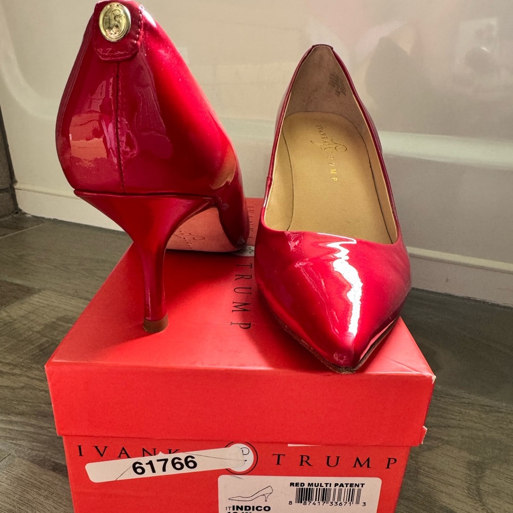 Ivanka Trump Red Patent Leather Heels